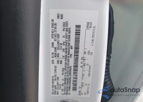 2020 Ford Escape Se z USA, uszkodzony, nr VIN 1FMCU0G69LUB59605